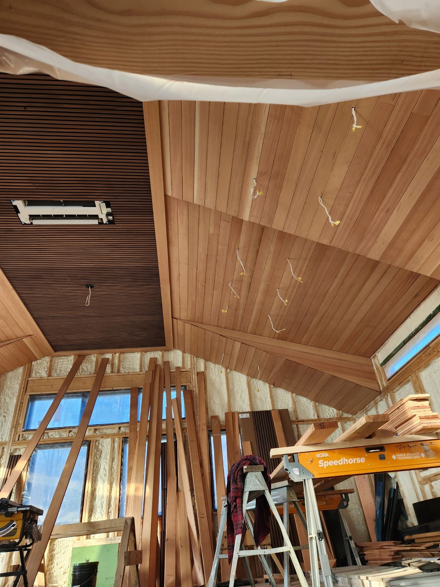 Commercial electrical work in progress